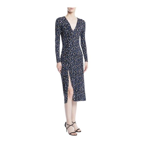 $1895 Jason Wu V-Neck Long Sleeve Floral Print Jersey Dress Size 12 - Picture 2 of 9